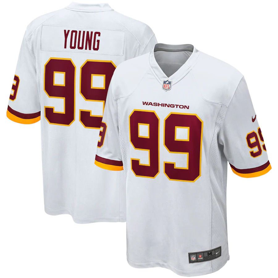 Men Washington Redskins #99 Chase Young Nike White Player Game NFL Jersey->washington redskins->NFL Jersey